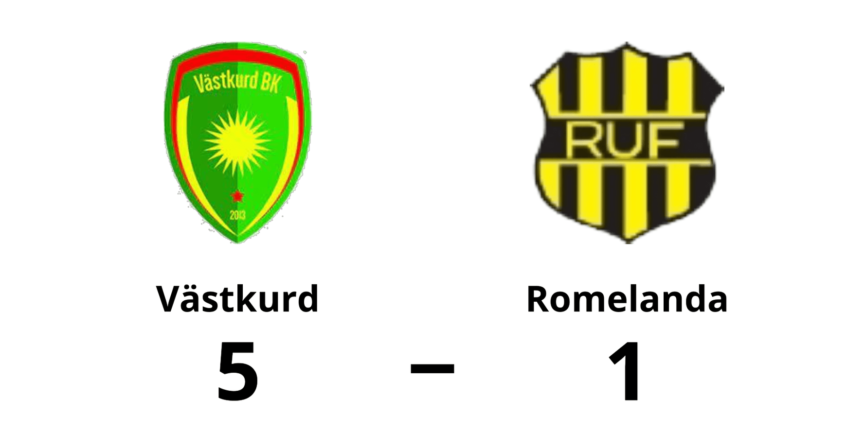 Västkurd FC vann mot Romelanda UF